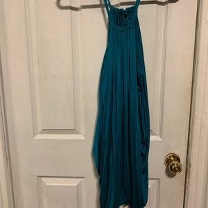 Dark Turquoise drape dress